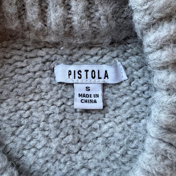Pistola Womens Sz S Pullover Sweater Chunky Crew Neck Soft Minimalist Capsule - Picture 8 of 10